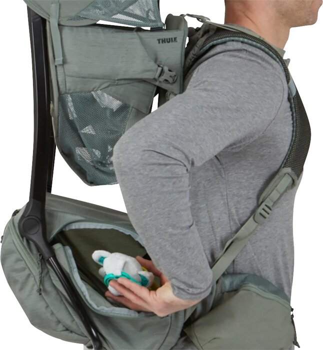 Thule Porte-bebe de randonnee - Habillage de pluie Sapling Agave-Blue