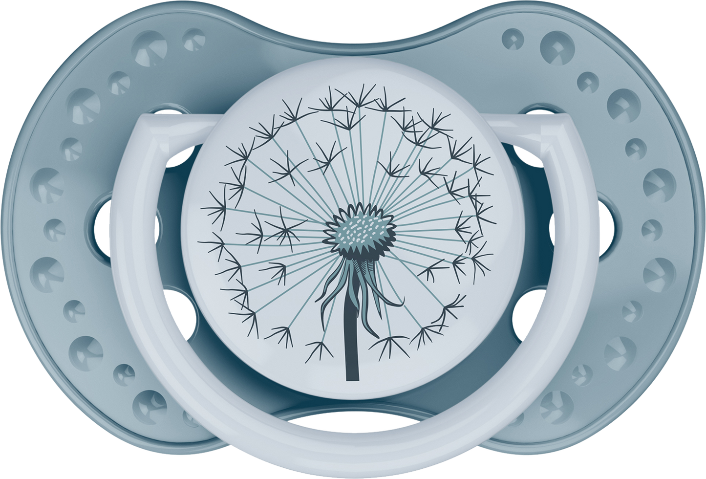 Difrax Fopspeen + 18 maanden LOVI Dynamic Botanic Blue/Green - 2 stuks