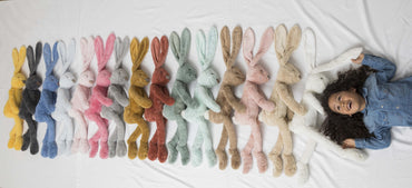 Happy Horse Peluche Lapin Richie Vieux Rose 58 cm