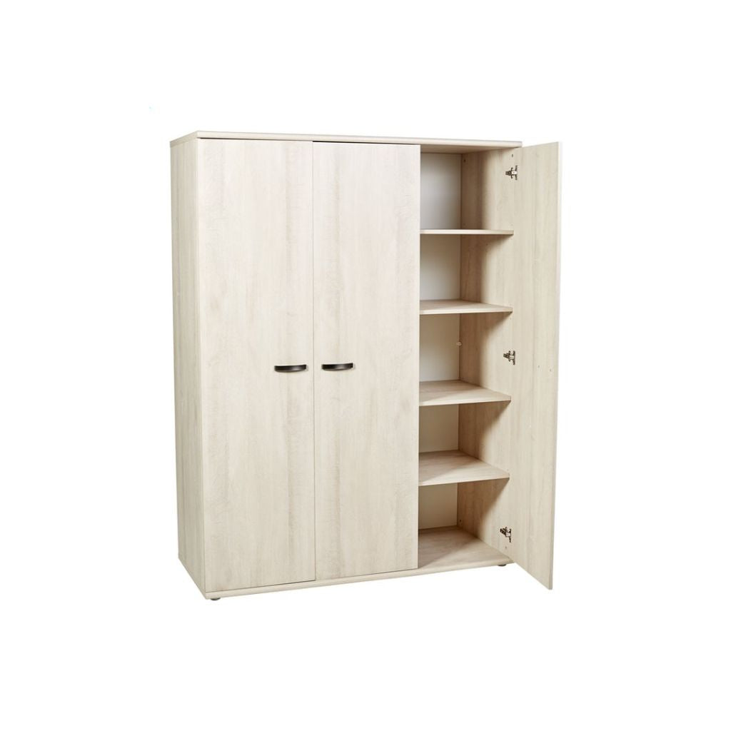 Neyt Armoire 3 portes Olivia décor chêne
