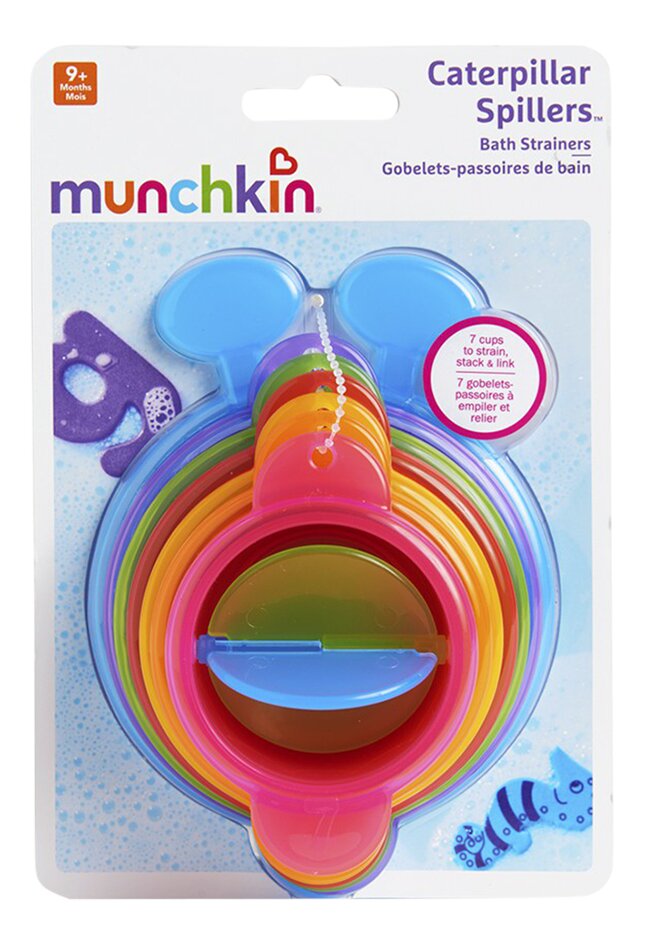 Munchkin Jouet de bain Gobelets-passoires Caterpillar Spillers
