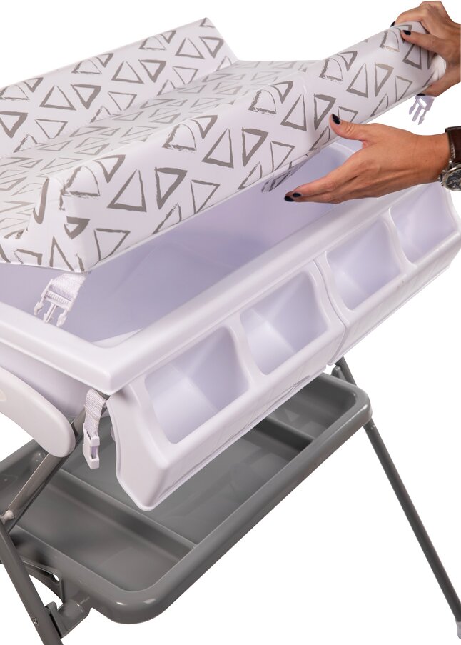 Bo Jungle Table à langer Pensylvania gris