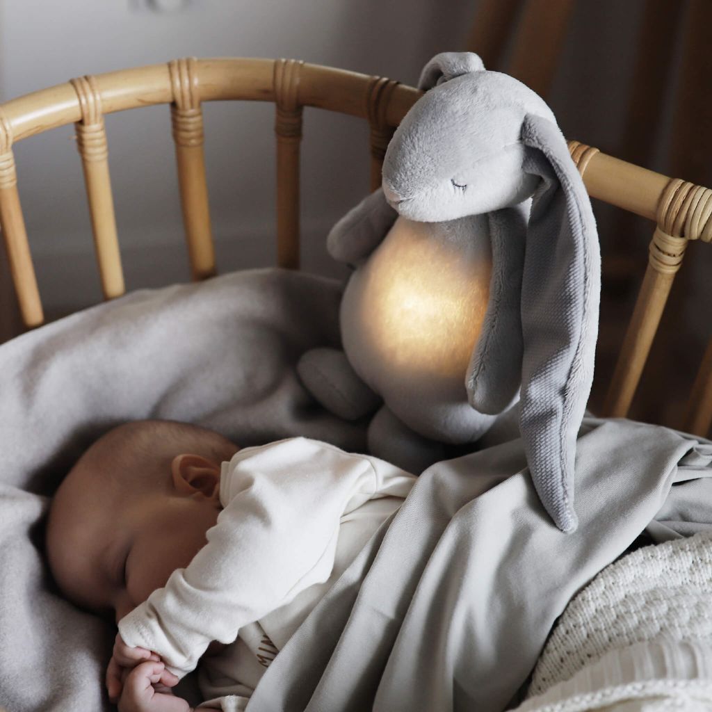 Knuffel met licht en geluid The Humming Friend Silver 2.0
