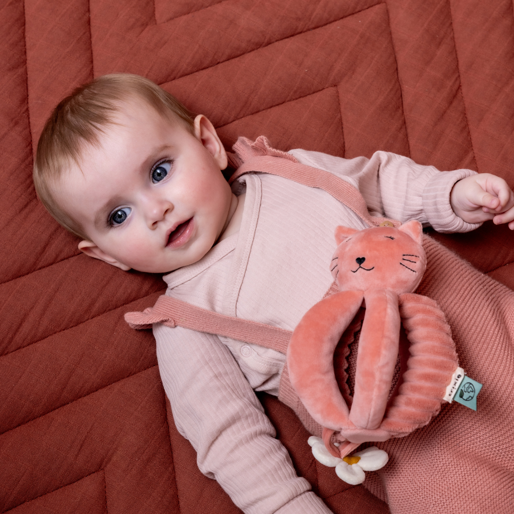 Trixie Baby Balle de préhension Mrs. Cat rose