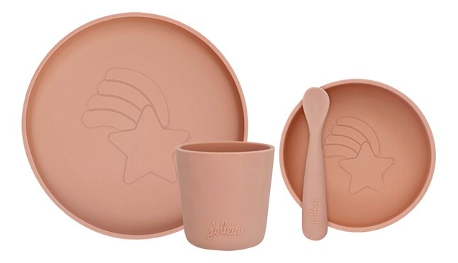 Jollein 4-delige eetset Pale Pink