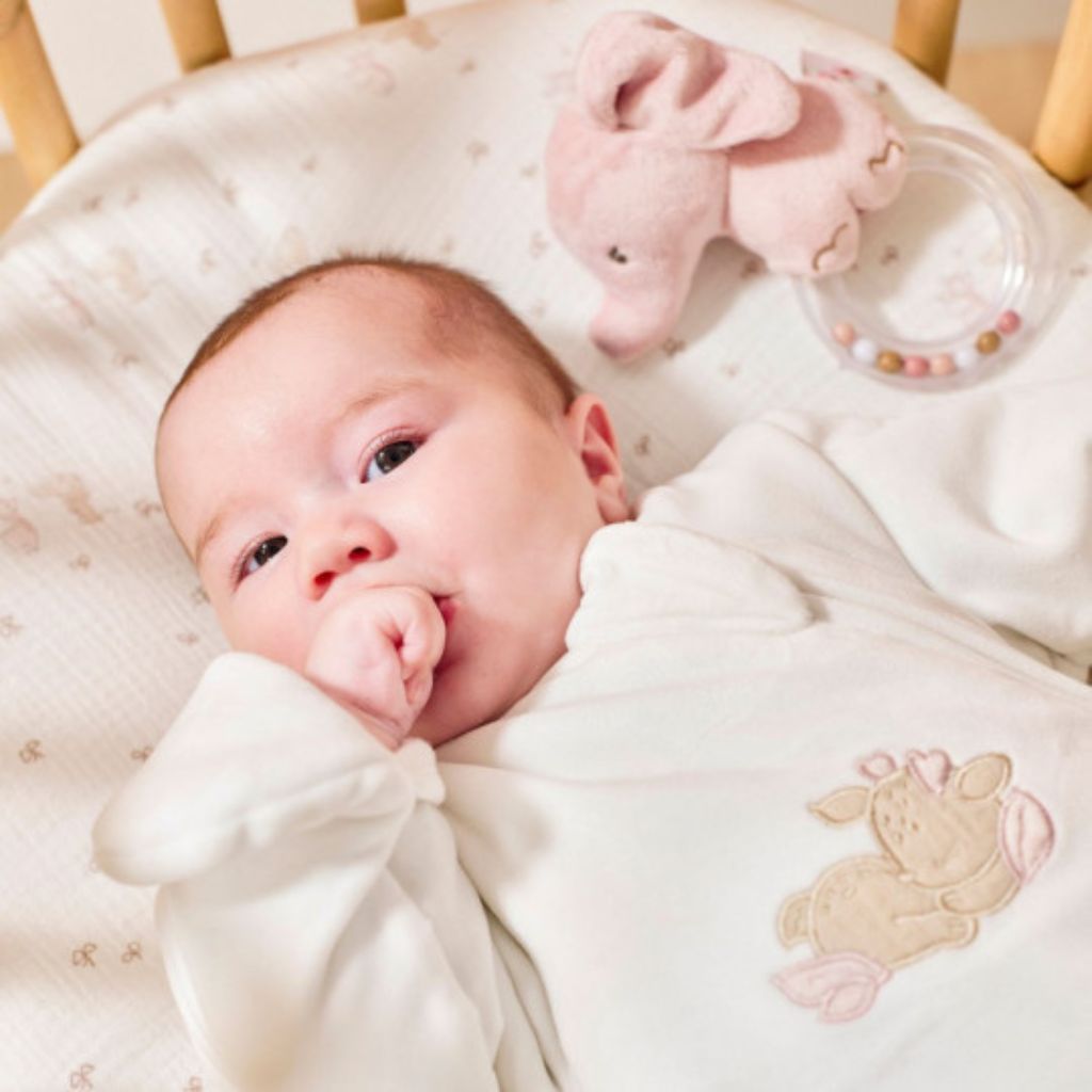 Nattou Hochet anneau éléphant rose