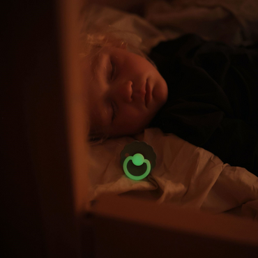 FRIGG Fopspeen 0 - 6 maanden Rope Night latex Stone Blue/Sage - 2 stuks