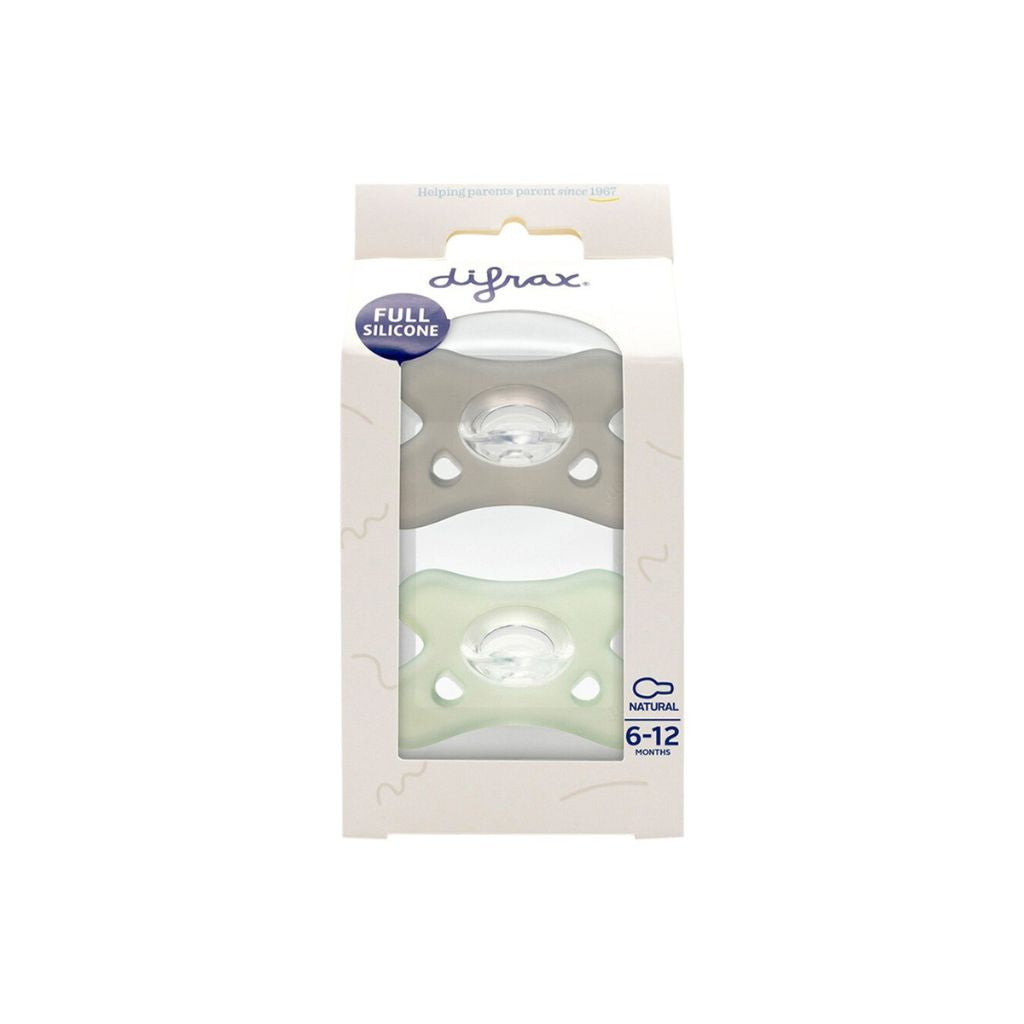 Difrax Sucette + 6 mois Natural Assorti