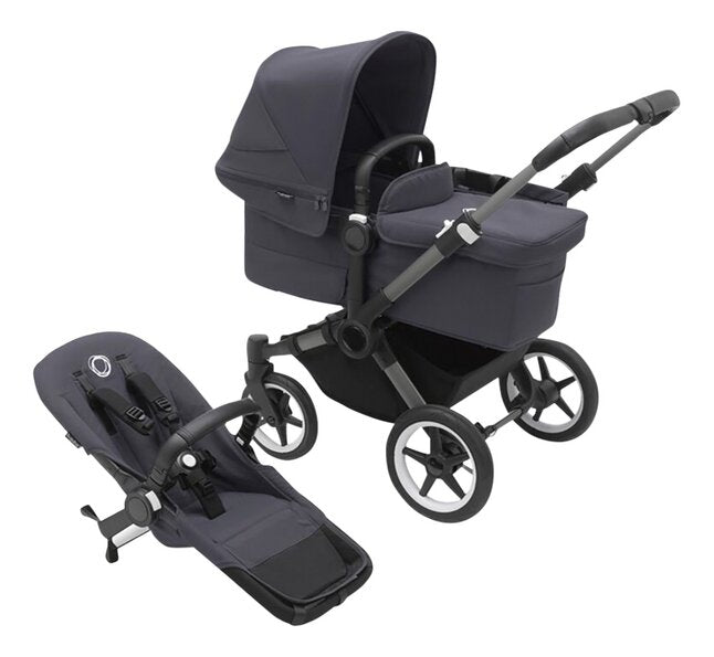Bugaboo Poussette 3 en 1 Donkey 5 Graphite/Stormy Blue