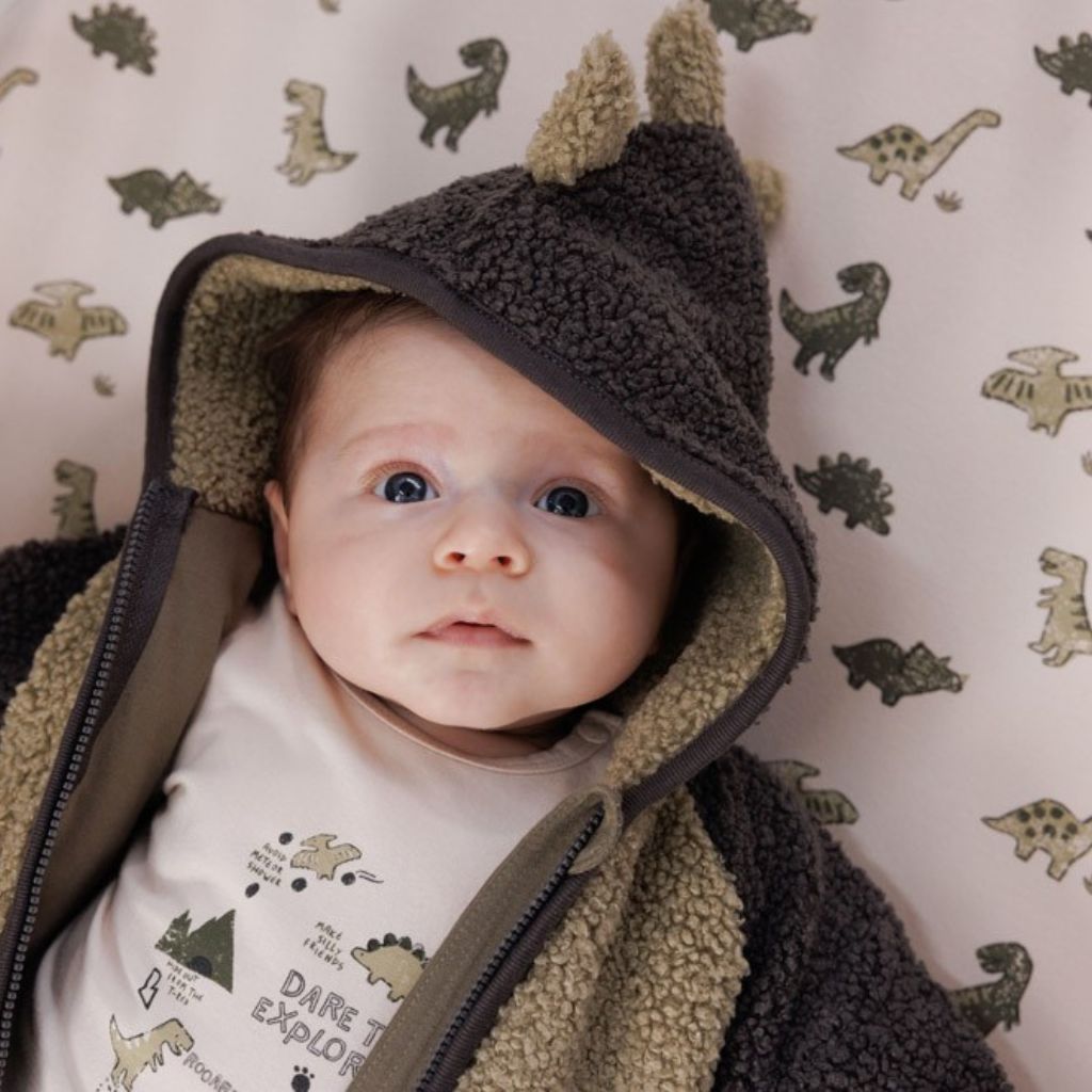 Feetje Veste avec capuche bouclette Rawrsome Green