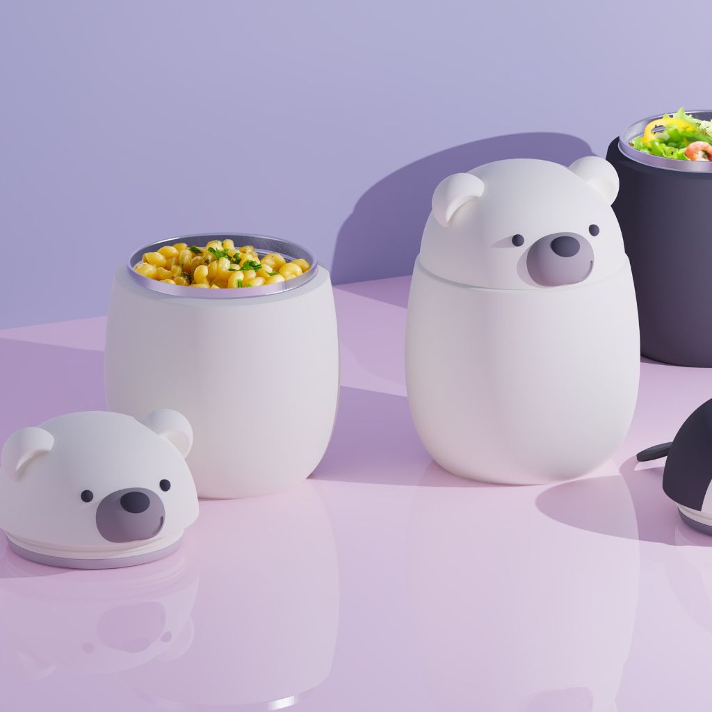 Asobu Boîte à lunch isotherme Bestie Bear 600 ml