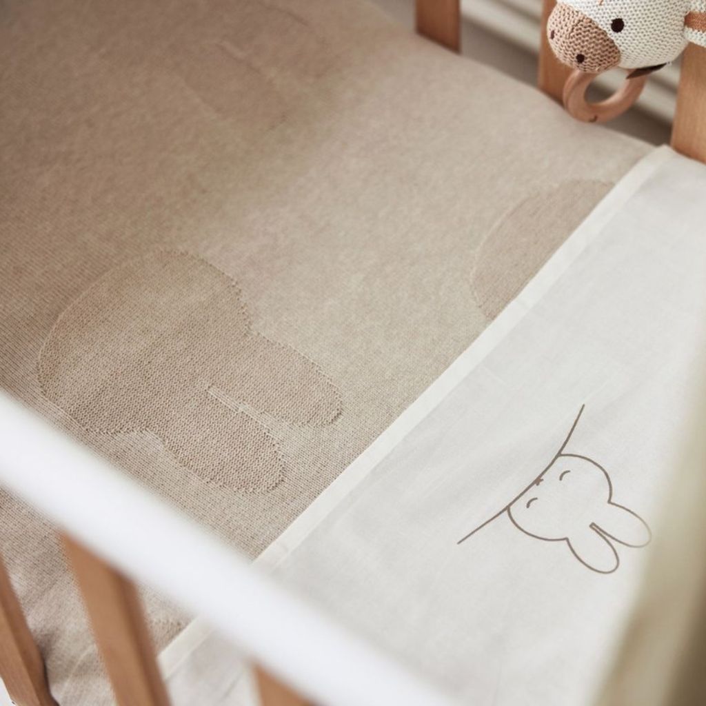 Deken wieg 75x100 cm nijntje nougat