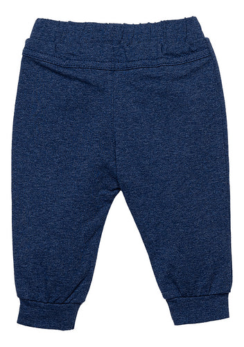 B*E*S*S Pantalon Melange Blue