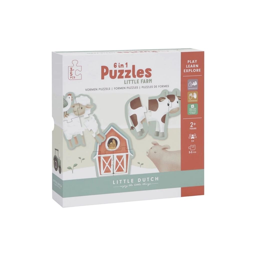 Little Dutch Puzzel 6-in-1 Little Farm