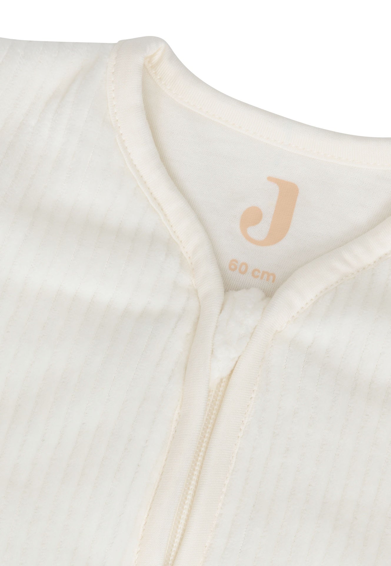 Jollein Winterslaapzak Rib TOG 2,5-3,5 Ivory 60 cm