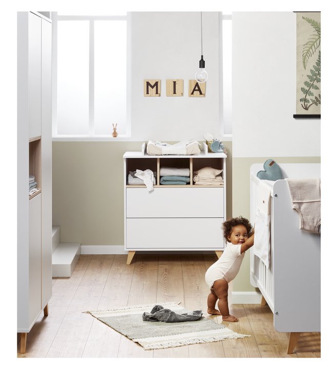 Quax Lit de bébé Loft  L 120 x Lg 60 cm White