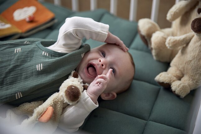 Dreambee Doudou Flo lignes ecru