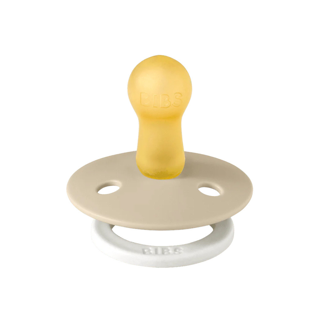 Bibs Fopspeen + 18 maanden Glow in the dark Blush/Vanilla - 2 stuks