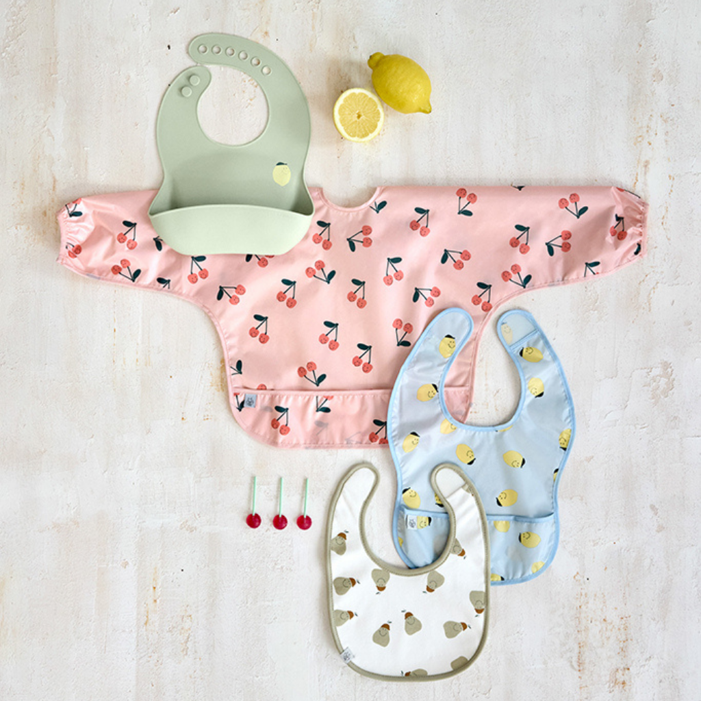 Lässig Bavoir à manches Happy Fruits Cherry Multi - 2 pièces