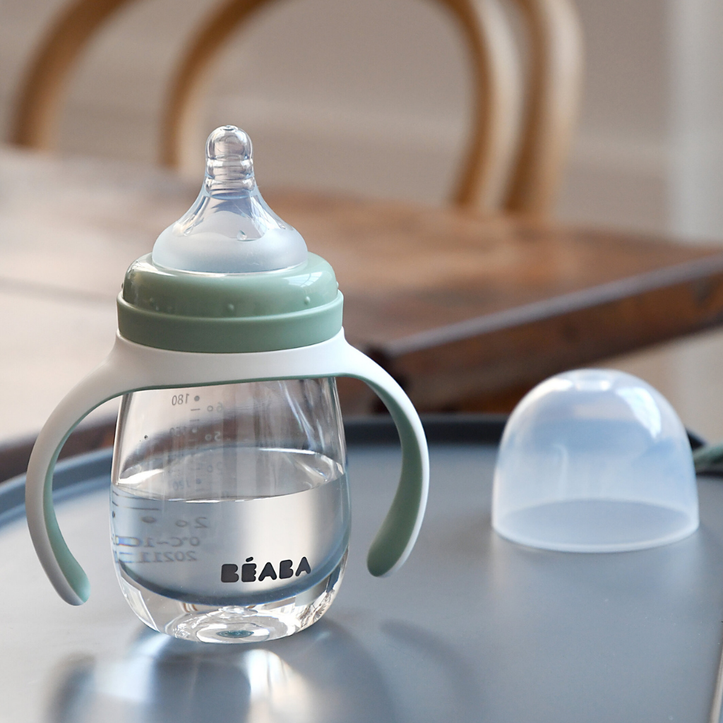 Béaba Gobelet d'apprentissage 2-en-1 210 ml Sage Green
