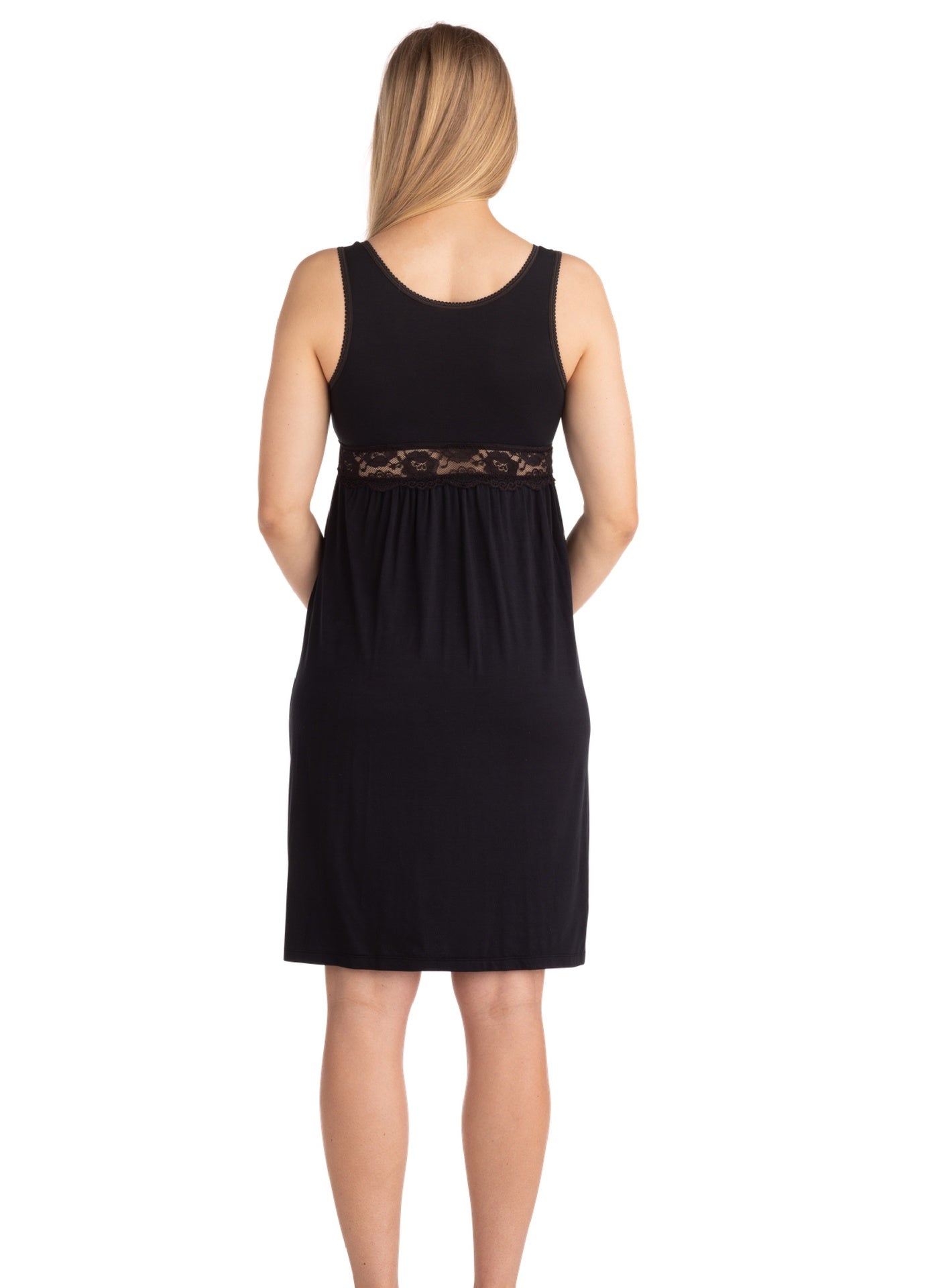 Carriwell Robe de nuit de maternite et d'allaitement noir