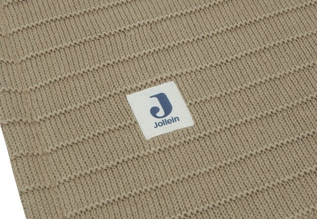 Jollein Couverture pour lit Pure Knit Velvet Biscuit