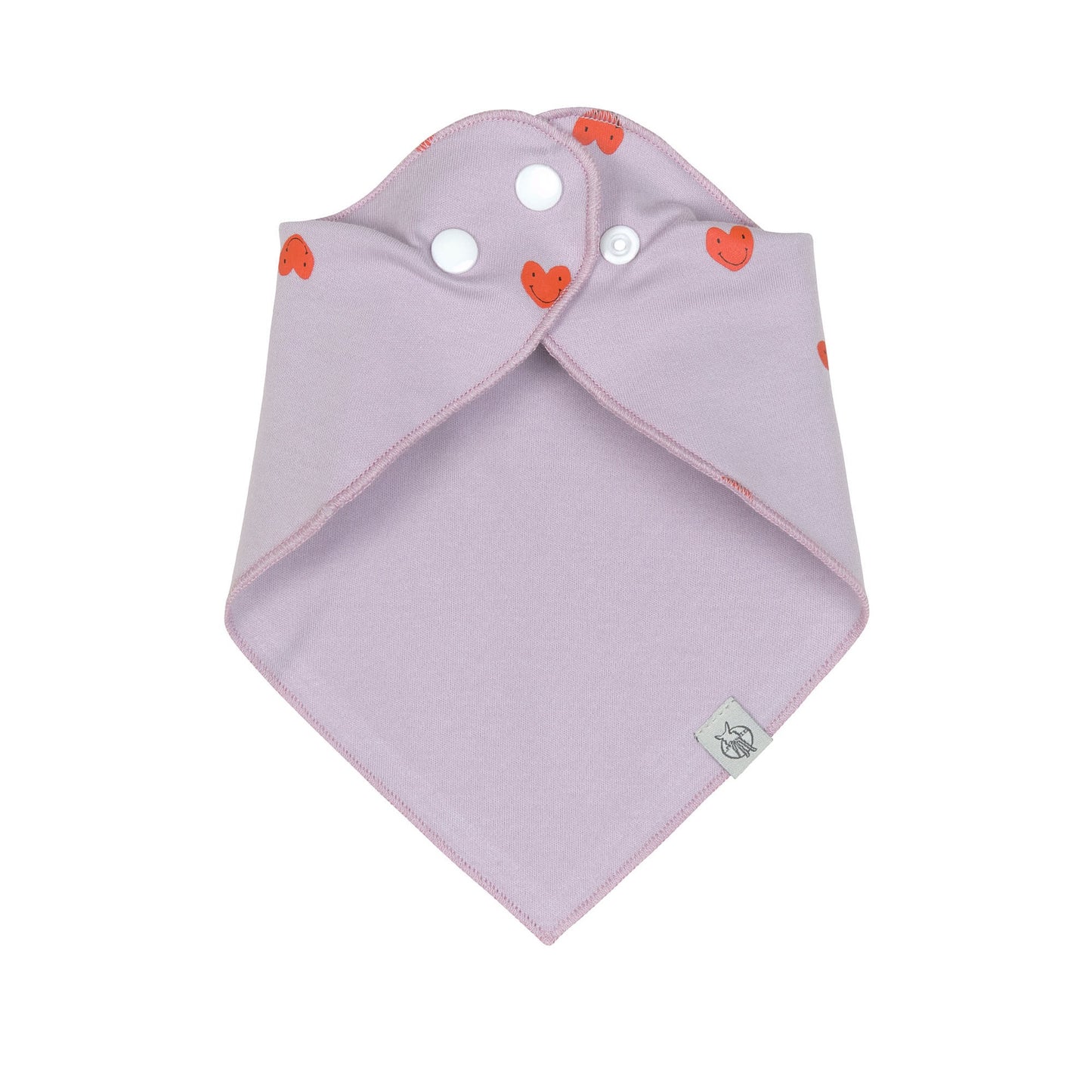 Lässig Bandana slab Happy Rascals Heart Lavender - 2 stuks