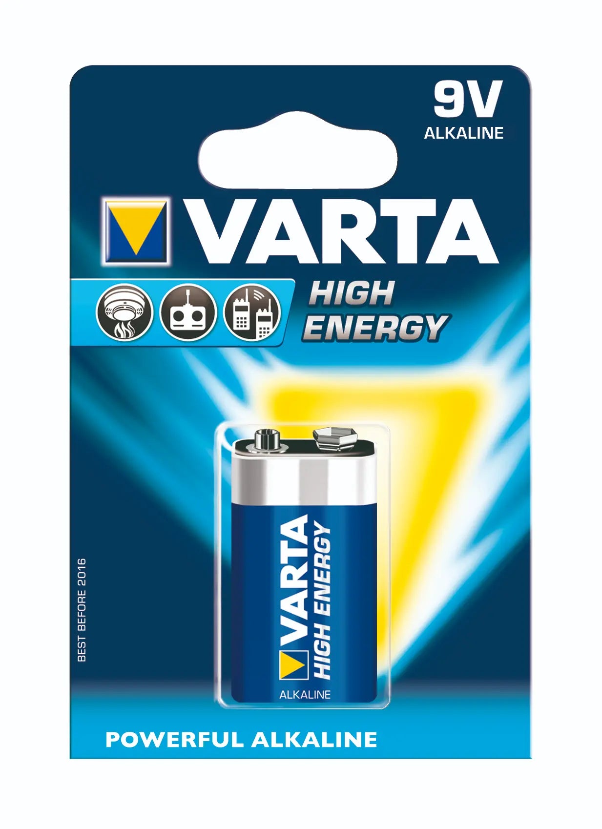Varta Batterijen High Energy 9 Volt Block E - 1 pack
