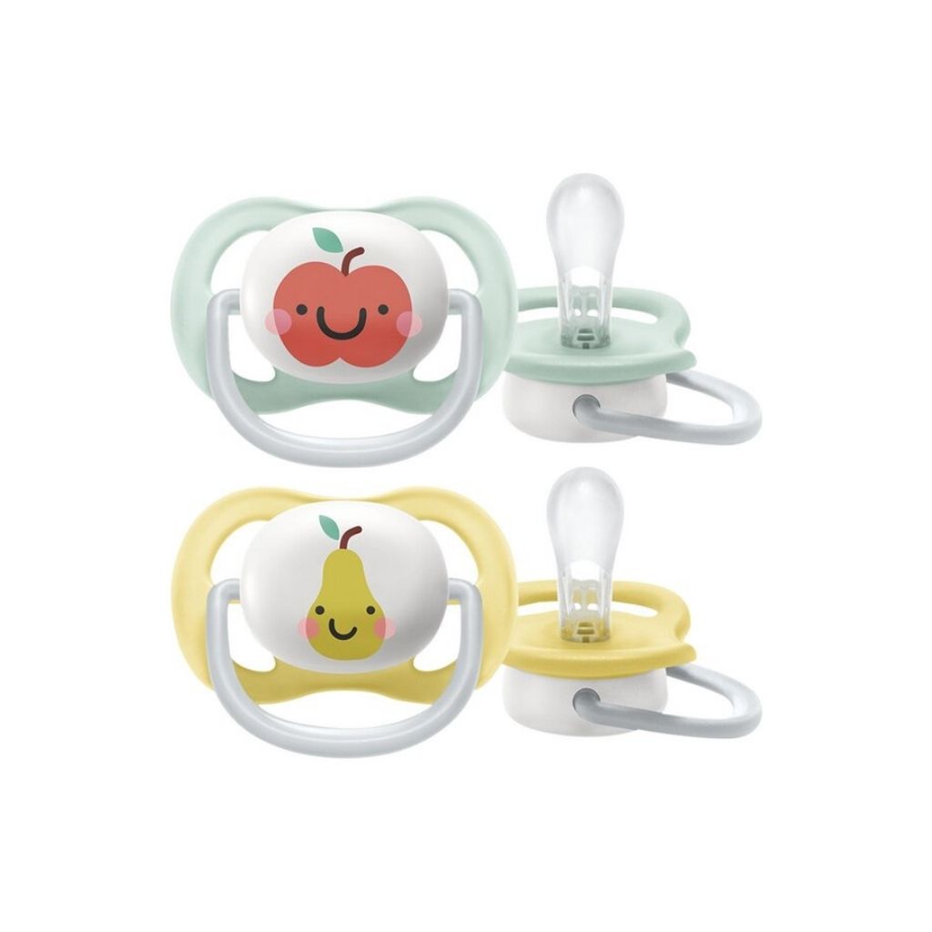 Philips AVENT Fopspeen + 0 maanden Ultra Air appel/peer - 2 stuks