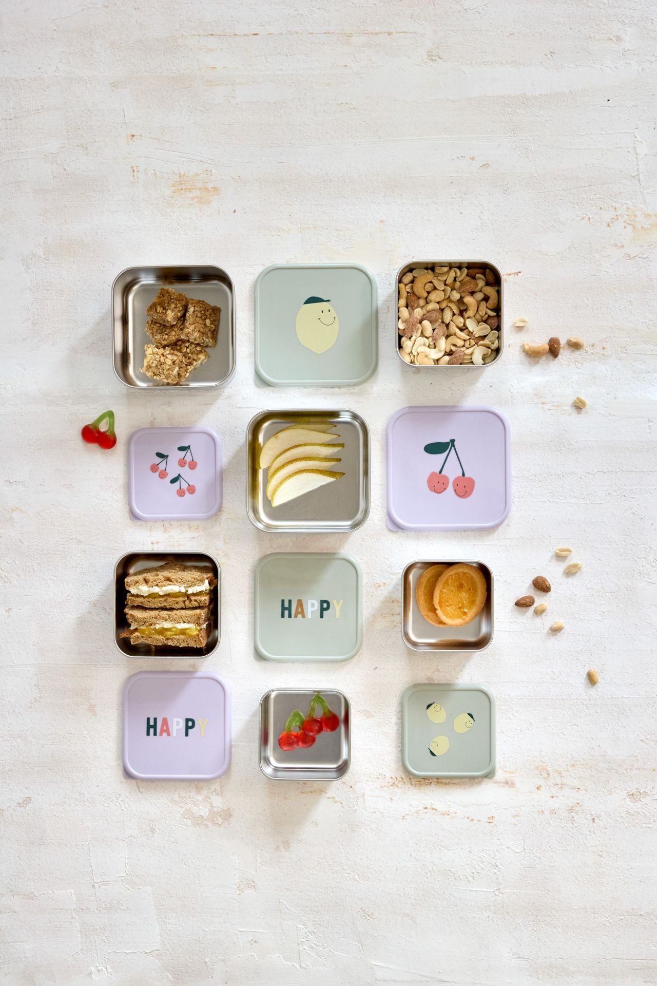 Lässig Snackdoosje Happy Fruits Lemon - 3 stuks