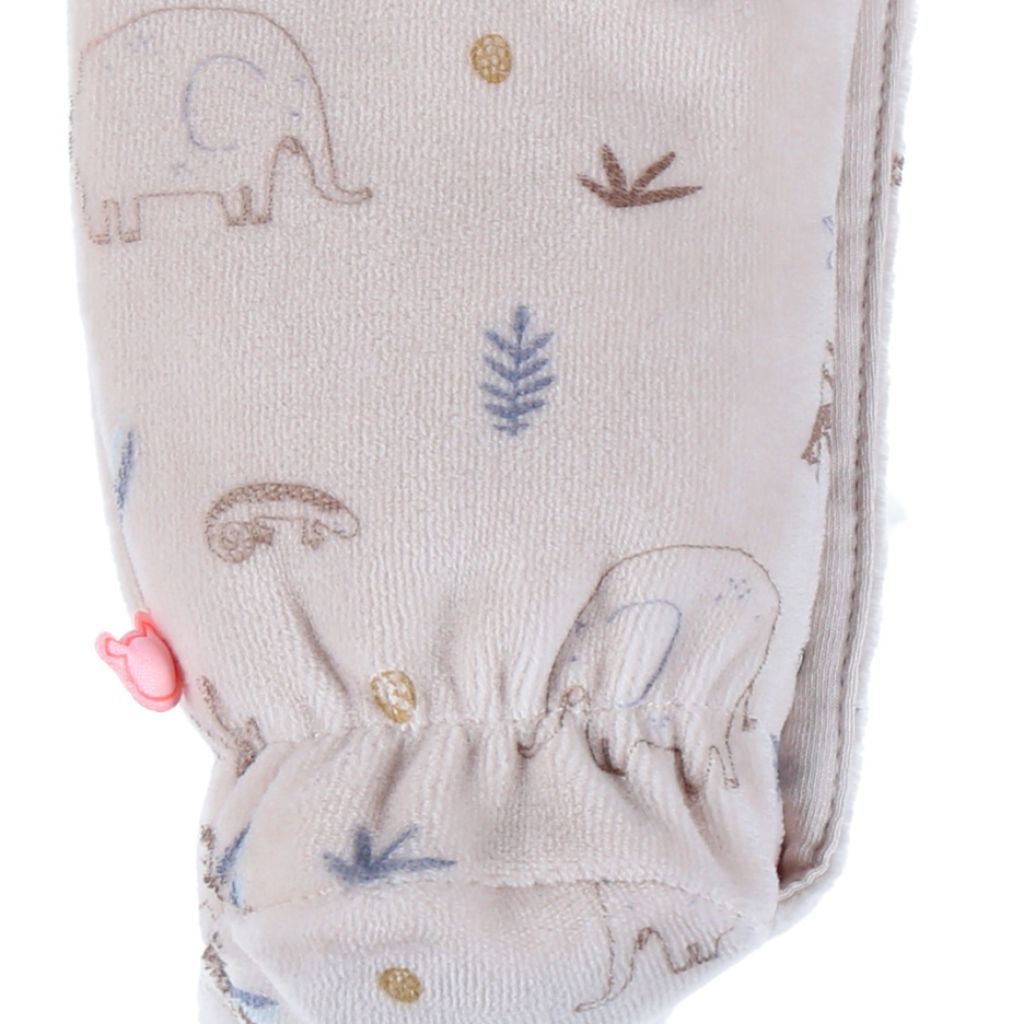 Noukie's Pyjama velours beige Jungle unisexe