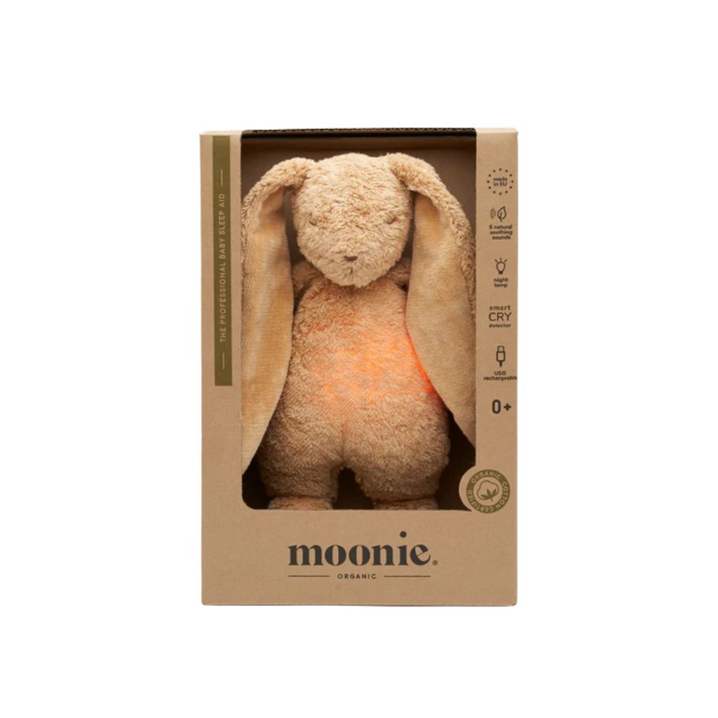 Knuffel met licht en geluid The Humming Bunny Cappuccino Natur 2.0