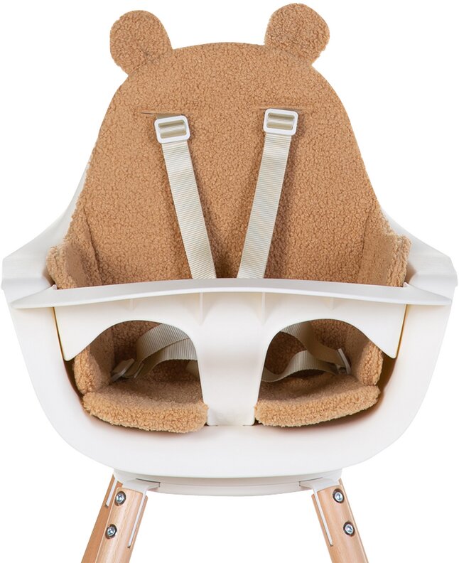 Childhome Coussin réducteur pour chaise haute Evolu 2 Teddy blanc/beige