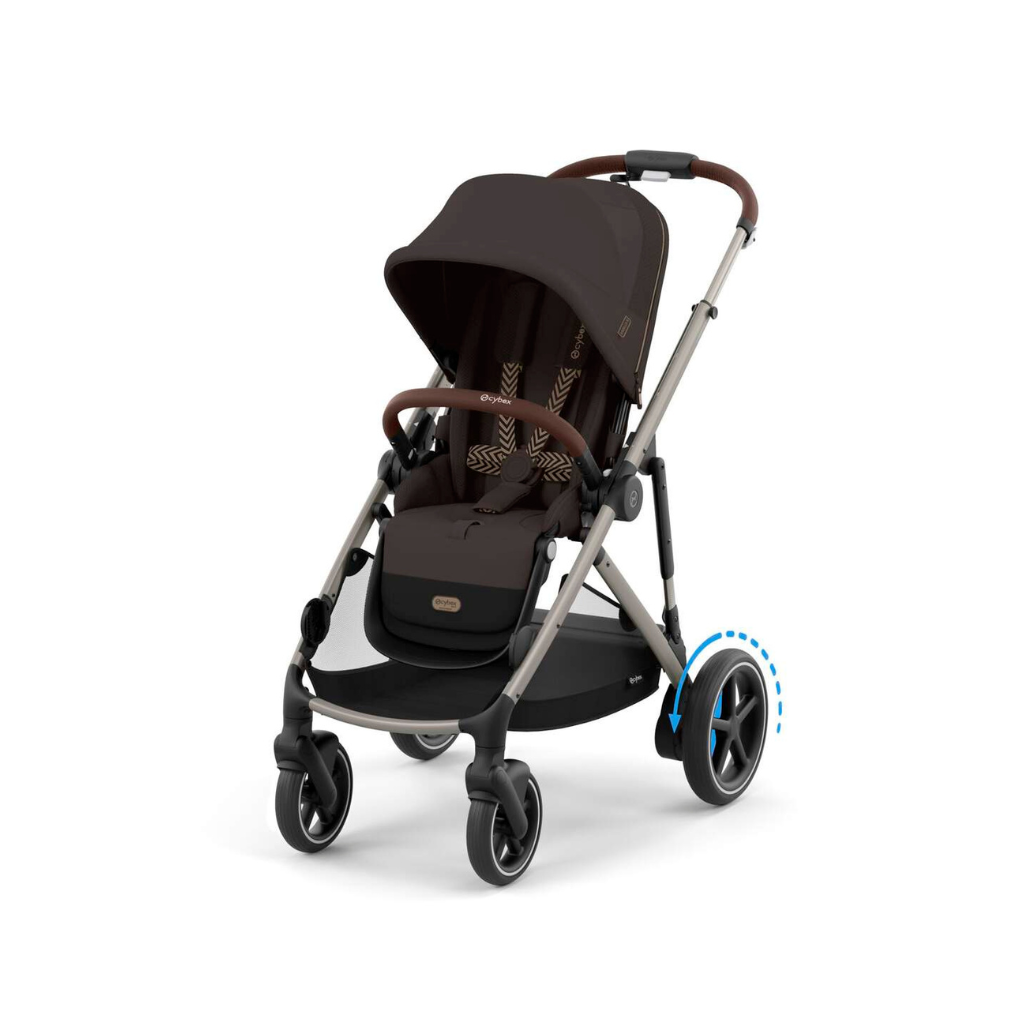 Cybex Poussette eGazelle Taupe Chocolate Brown