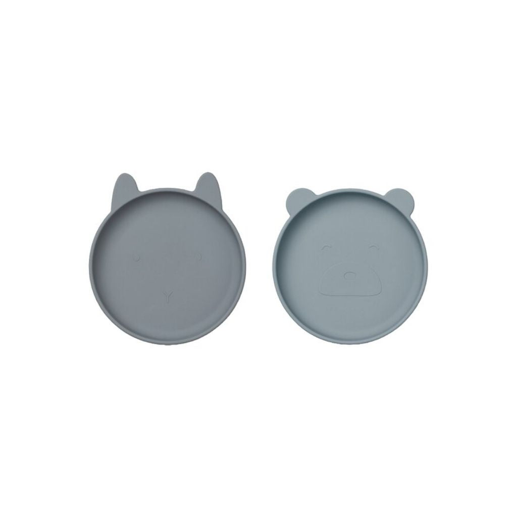 Liewood Plat bord Olivia Blue - 2 stuks