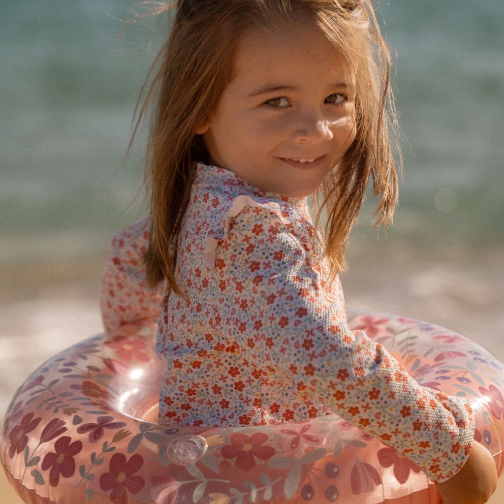 Little Dutch Zwemshirt lange mouwen Sunny Flowers