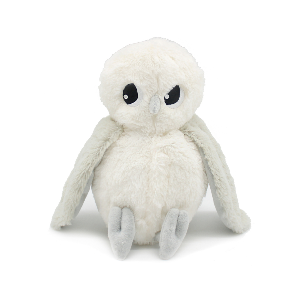 Les Déglingos Knuffel Coucou Polar Owl Mum & Baby Offwhite/Light Grey Ptipotos