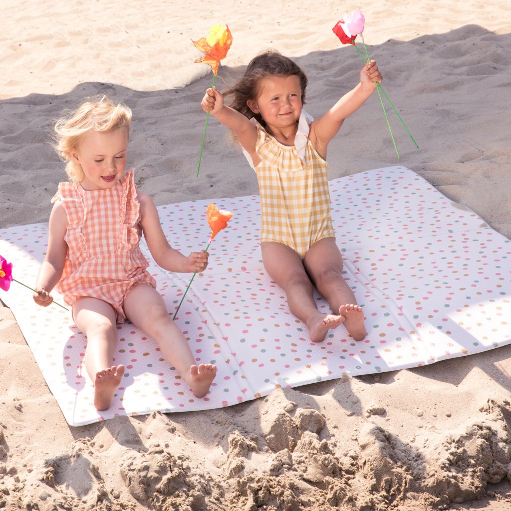 Little Gem Tapis de jeu pliable All About Dots /  Underwater world - 140 x 140 cm