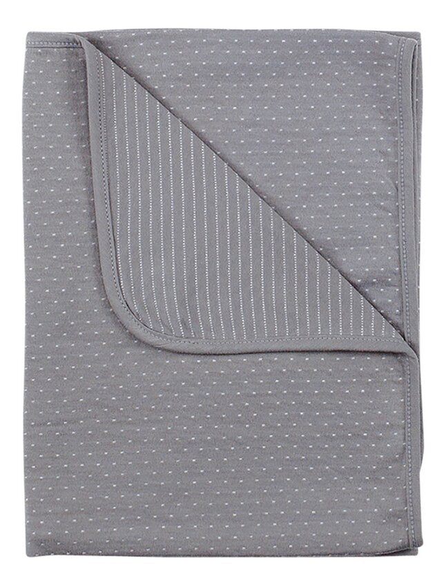 Bemini Couverture pour berceau ou parc Stripes Dunes Grey