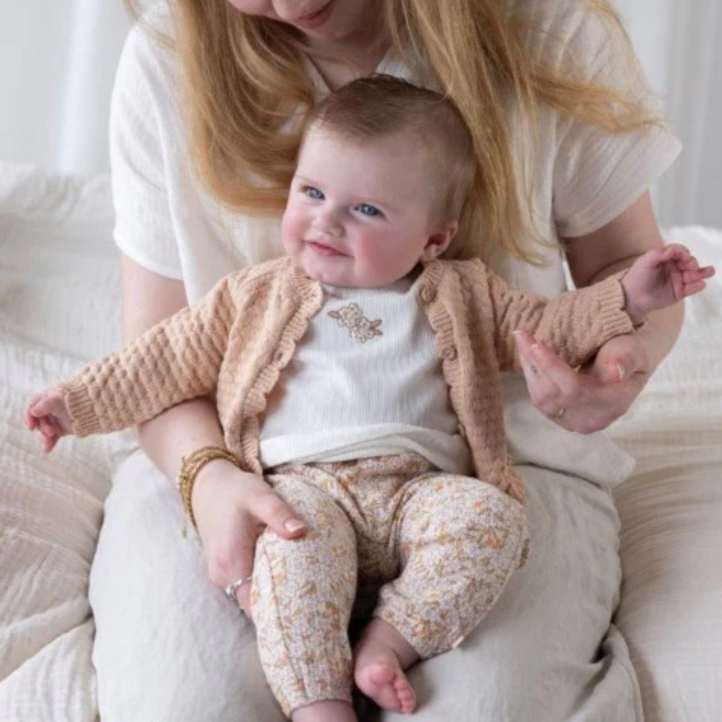 Feetje Broek AOP - Flower Field m 56 Cream Meisjes