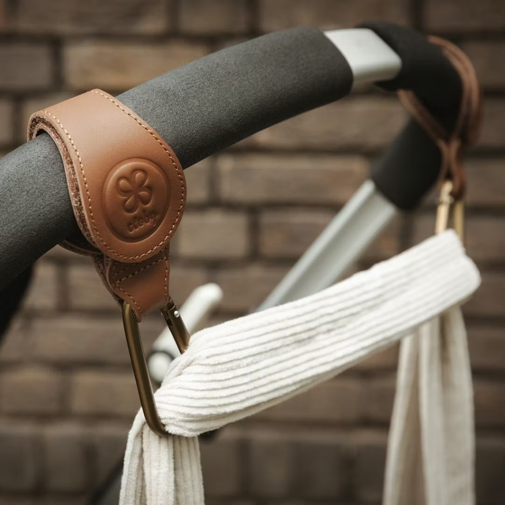 Cloby Stroller Hooks Brown