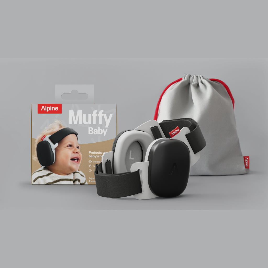 Alpine Oorbeschermers Muffy Baby Black