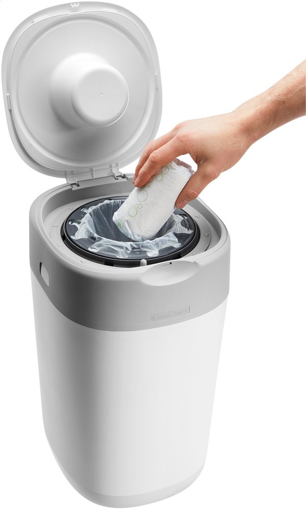 Tommee Tippee Poubelle à langes Sangenic Twist & Click blanc