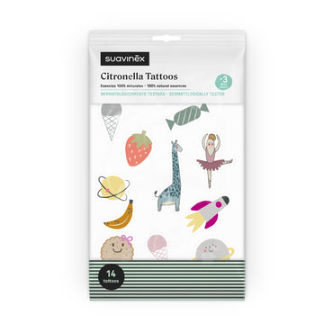 Suavinex Muggenwerende tattoos Citronella - 14 stuks