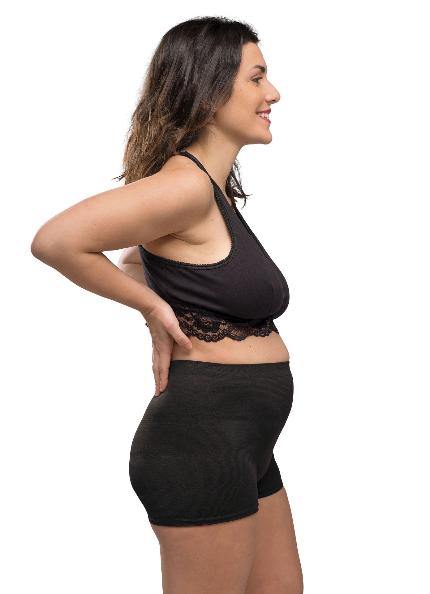 Carriwell Culotte de grossesse et hospitalière Deluxe noir taille unique