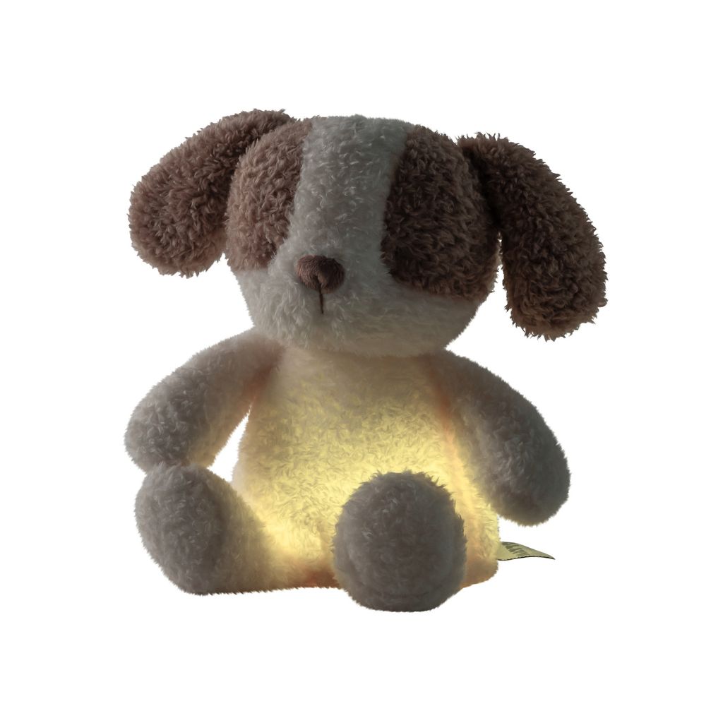 Nattou Knuffel nachtlamp Teddy/Nightlights Mini Sleepy hond vanille