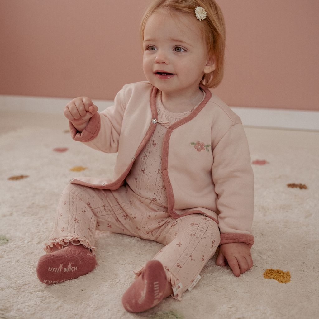 Little Dutch Jasje omkeerbaar Fairy Garden Pink Blush