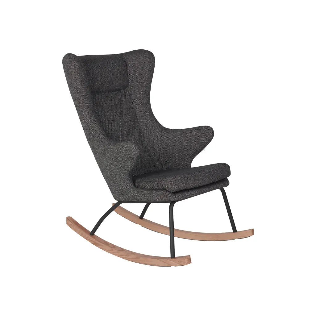 Quax Chaise à bascule Rocking Chair De Luxe Adult Black