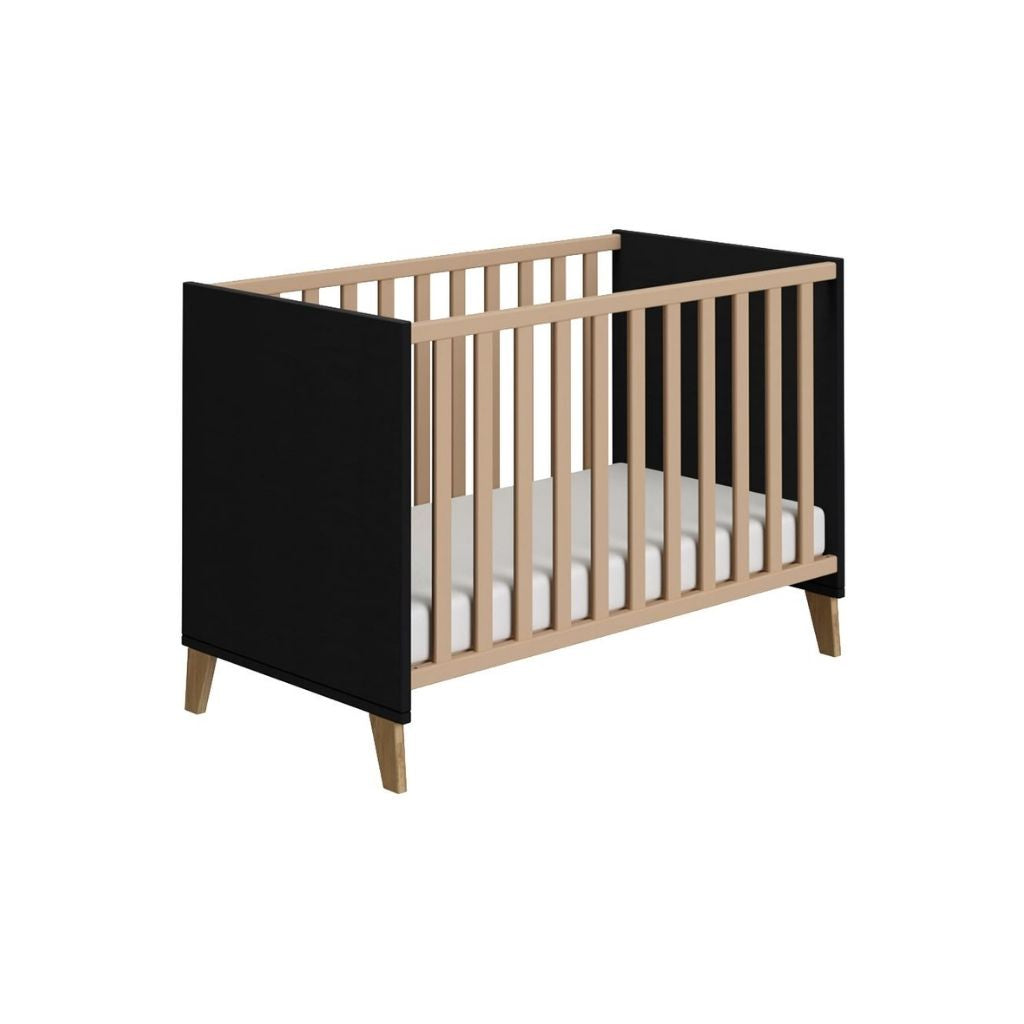 Transland Chambre de bébé 2 pièces (lit + commode) Steffi noir