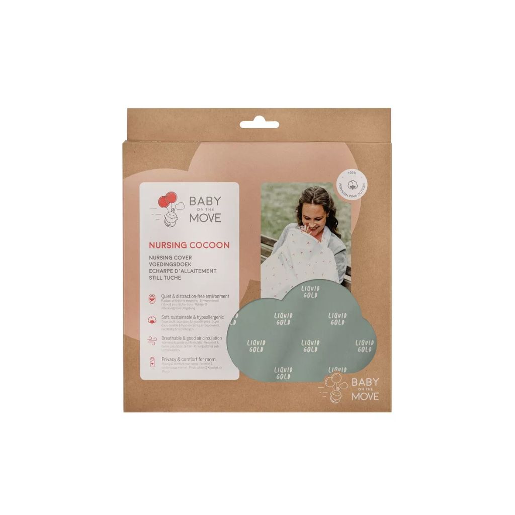 Baby on the Move Châle/écharpe d'allaitement Nursing Cocoon  Liquid Gold